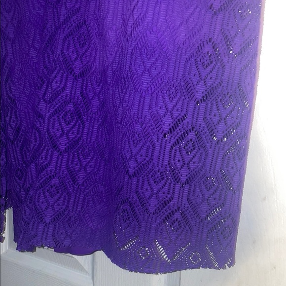 Swimsuits For All Purple One Piece Swim Dress - Picture 5 of 8